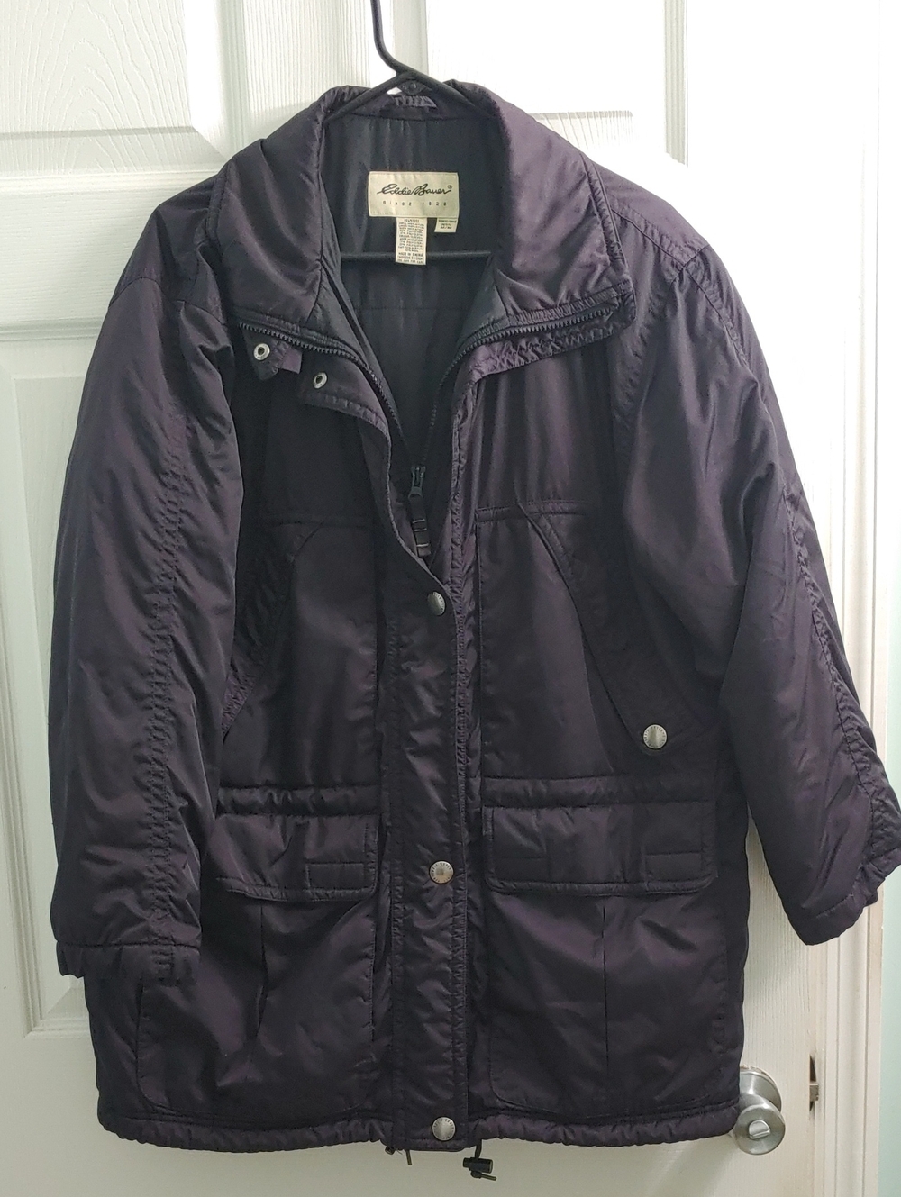 Vintage Eddie Bauer Parka Women's PM Plum Utility Puffer Coat
